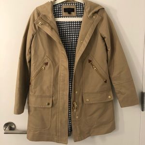 JCREW canvas trench coat